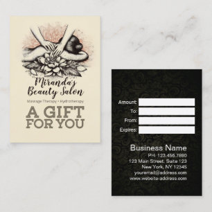 Carte De Réduction Massage Thérapie Guérison Mains Énergie Spa Bien-ê