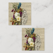 Carte De Réduction medical floral brain anatomie (Devant / Derrière)