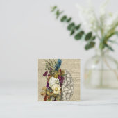 Carte De Réduction medical floral brain anatomie (Debout devant)