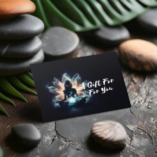 Carte De Réduction Méditation de l'instructeur de yoga Pose de la Mis