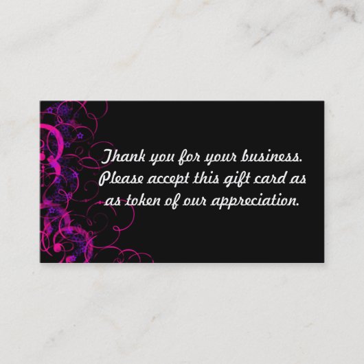 Carte De Réduction Merci (Devant)