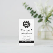 Carte De Réduction Merci Acheter Logo d'entreprise Code QR Retail (Debout devant)