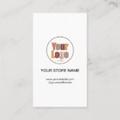 Carte De Réduction Merci Business Logo Boutique moderne (Dos)