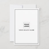 Carte de réduction Merci de typographie rétro (Dos)