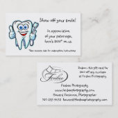 Carte De Réduction merci du dentiste (Devant / Derrière)