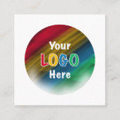 Carte De Réduction Merci | Logo d'entreprise Moderne Ombre (Devant)