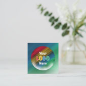 Carte De Réduction Merci | Logo d'entreprise Moderne Ombre (Debout devant)