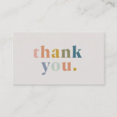 Carte De Réduction Merci! Logo des petites entreprises Pastels modern (Devant)