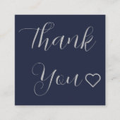 Carte De Réduction Merci moderne Script Marine minimale (Devant)