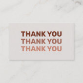 Carte De Réduction Merci Petite entreprise Moderne Blush Pastels (Devant)