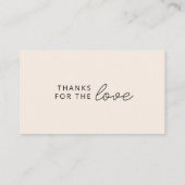 Carte De Réduction Merci pour l'amour | Commande d'entreprise moderne (Dos)