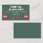 Carte De Réduction Merci pour votre notice explicative d'ordre (Devant / Derrière)