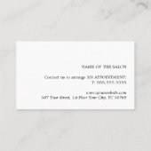 Carte De Réduction Minimalist Elegant Pastel Beige Green Salon Shop (Dos)