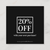 Carte de réduction minimaliste (Devant)