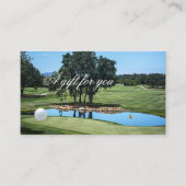 Carte De Réduction Modèle de certificat-cadeau de golf (Devant)