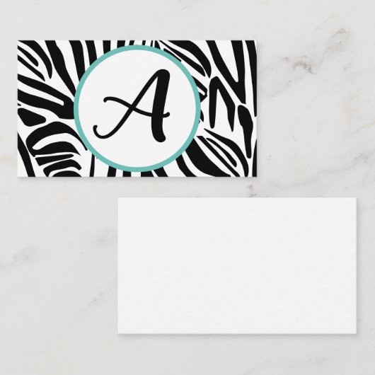 Carte De Réduction Modèle Zebra (Devant / Derrière)