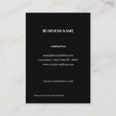 Carte de réduction    ModernBlack & White (Dos)