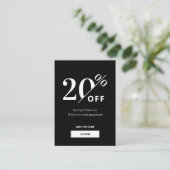 Carte de réduction    ModernBlack & White (Debout devant)