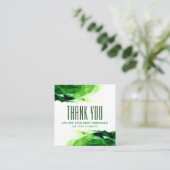 Carte De Réduction Moderne Abstrait Emerald Green Brush Stroke tendan (Debout devant)