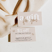 Carte de réduction moderne Boho Neutral Coupon