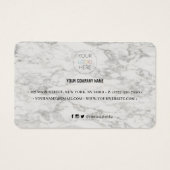 Carte de réduction moderne en marbre (Dos)