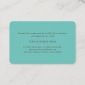 Carte De Réduction Moderne et élégant - N'importe quelle couleur - Bo (Dos)