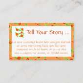 Carte De Réduction Moderne Fille (Dos)