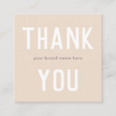 Carte De Réduction Moderne Simple Crem Merci Petite entreprise (Devant)