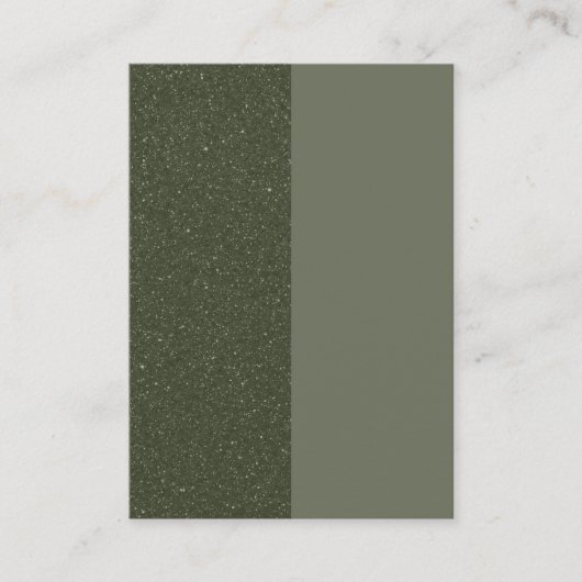 Carte de réduction moderne Split Moss Green - Pers (Devant)