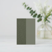 Carte de réduction moderne Split Moss Green - Pers (Debout devant)