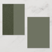 Carte de réduction moderne Split Moss Green - Pers (Devant / Derrière)