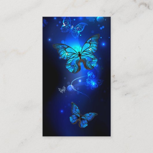 Carte De Réduction Morpho Butterfly in the Dark Background (Devant)