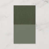 Carte de réduction Moss Green Split moderne - Pers (Devant)