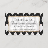 Carte De Réduction Motif d'aquarelle des fantômes d'Halloween blanc e (Dos)