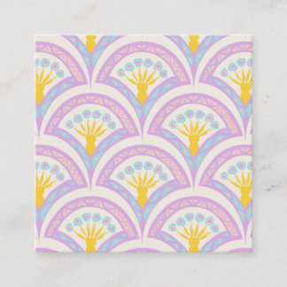 Carte De Réduction Motif de coquille de couleur pastel