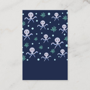 Carte De Réduction Motif de Pieuvre Mignonne