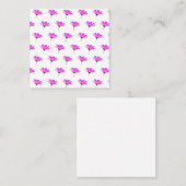 Carte De Réduction Motif Marguerite Rose (Devant / Derrière)