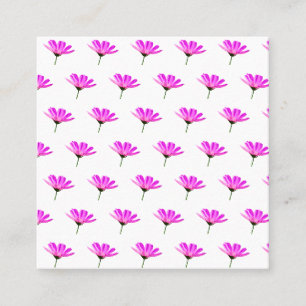 Carte De Réduction Motif Marguerite Rose