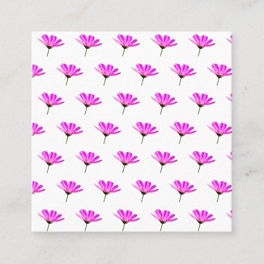 Carte De Réduction Motif Marguerite Rose (Devant)