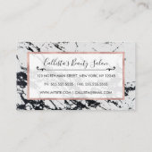 Carte De Réduction Motif moderne unique en marbre noir blanc marbré p (Dos)