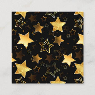 Carte De Réduction Motif sans couture avec étoiles d'or