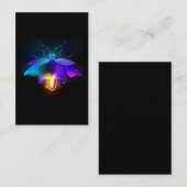 Carte De Réduction Neon Firefly sur noir (Devant / Derrière)