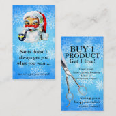 Carte De Réduction Noël de chèque-cadeau de bon de vacances de (Devant / Derrière)