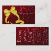 Carte De Réduction Noël de chèque-cadeau de bon de vacances de (Devant / Derrière)