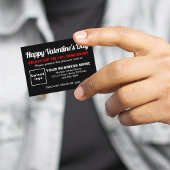 Carte de réduction Noire Valentine Business