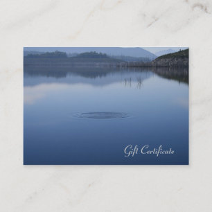 Carte De Réduction Ondulation dans l'eau bleue encore -