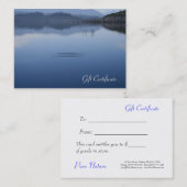 Carte De Réduction Ondulation dans l'eau bleue encore - (Devant / Derrière)