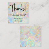 carte de réduction opale gemstone (Devant / Derrière)