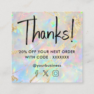 carte de réduction opale gemstone