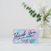 Carte de réduction optionnelle holographique FAUX (Debout devant)